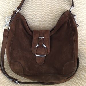 Ralph Lauren brown suede Hobo bag